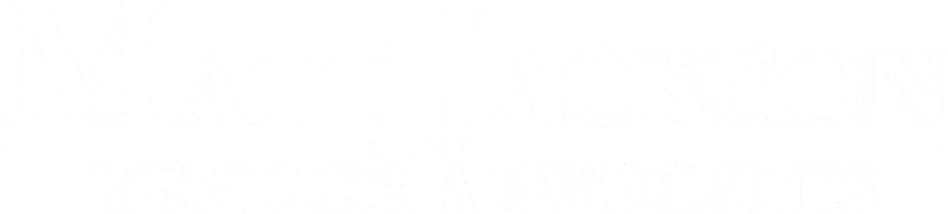 Logo text reading 'Matt Jackson Vendor Advocates' in white uppercase letters.